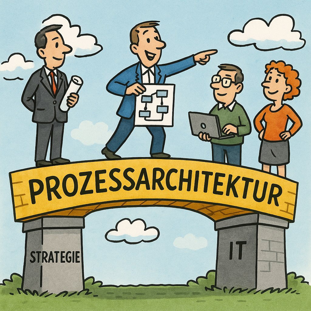 Prozessarchitektur als Bindeglied zwischen Strategie, IT und Organisation