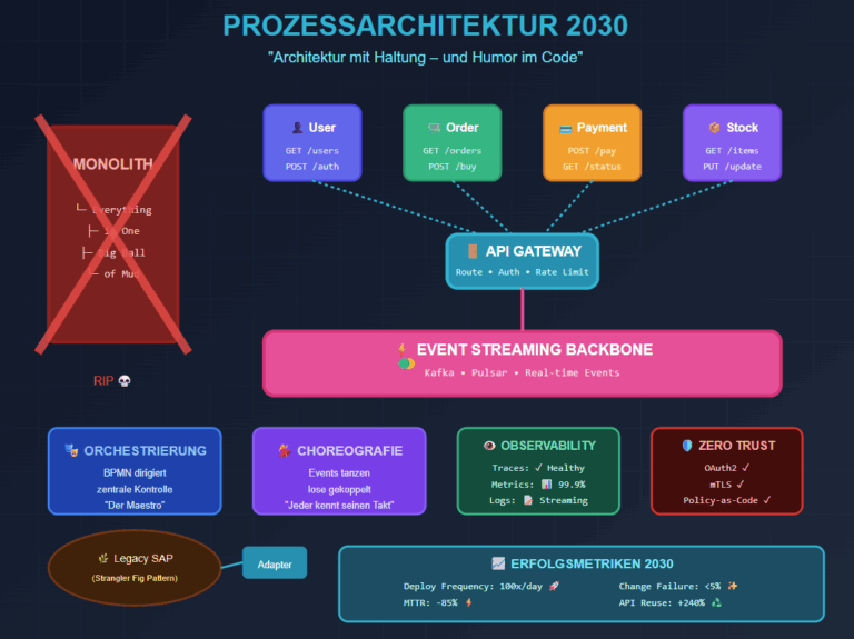 Prozessarchitekturen 2030: Microservices & API-Ökosysteme