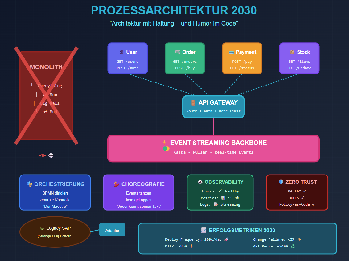 Prozessarchitekturen 2030: Microservices & API-Ökosysteme