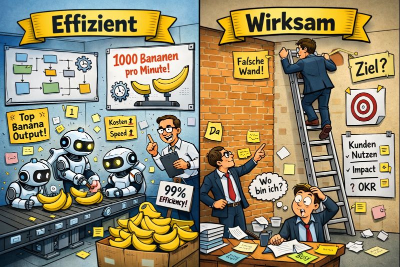 Wirksame vs. effiziente Prozesse klar abgrenzen – so geht’s