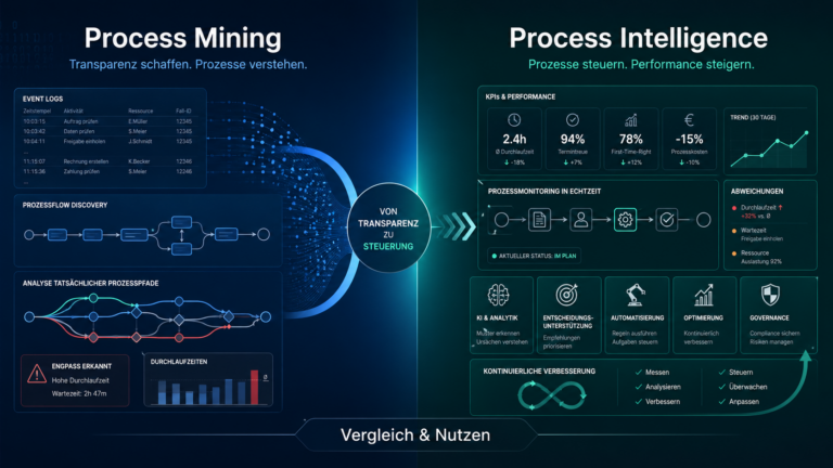 Process Mining vs. Process Intelligence: Nutzen im Check