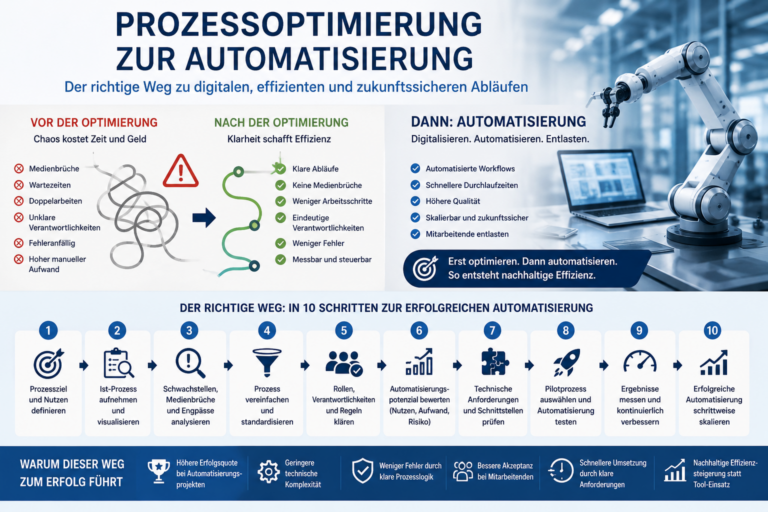 Prozessoptimierung zur Automatisierung: Erst Prozess klären