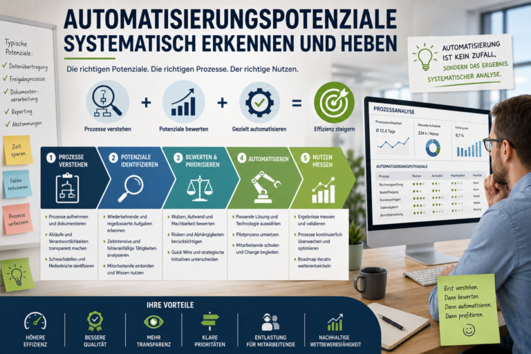 Automatisierungspotenziale erkennen und gezielt heben im KMU