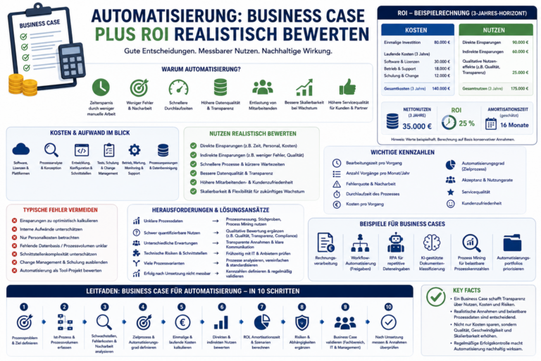 Automatisierung: Business Case plus ROI realistisch bewerten