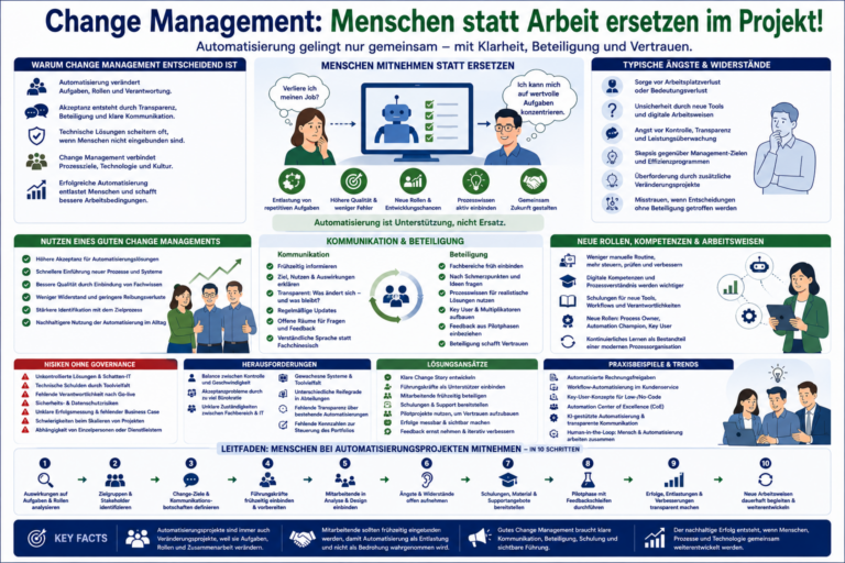 Change Management: Menschen statt Arbeit ersetzen im Projekt