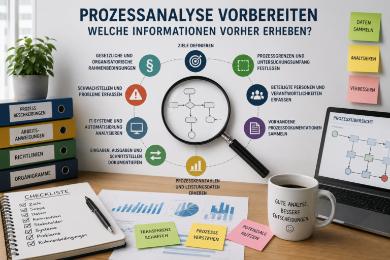 Prozessanalyse vorbereiten: Diese Informationen sind wichtig