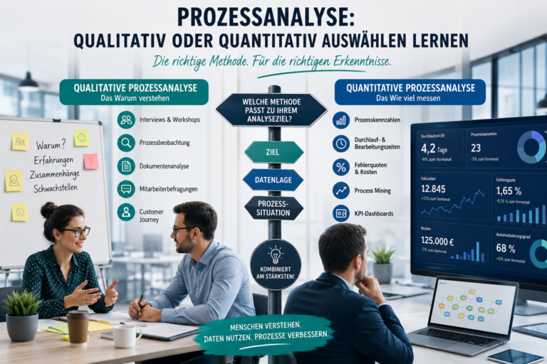 Prozessanalyse: Qualitativ oder quantitativ auswählen lernen!