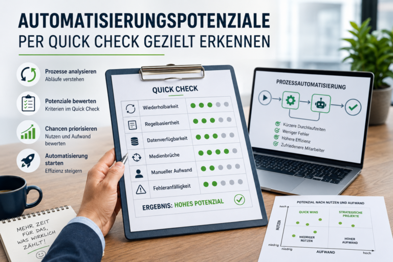 Automatisierungspotenziale per Quick Check gezielt erkennen!